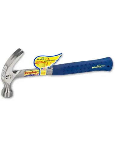 Estwing Vinyl Handled Curved Claw Hammer - 450g(16oz)