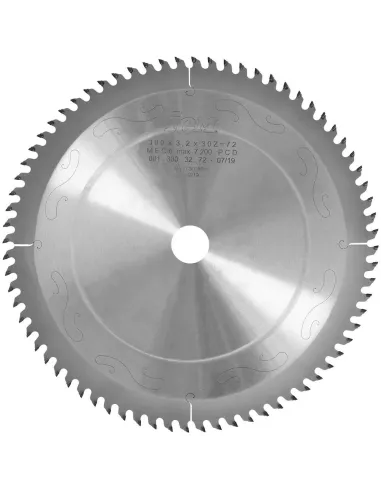 IGM Fachmann Diamond Saw Blade for Laminated Chipboard & DTD - D300x3,2 d30 Z72 H.4