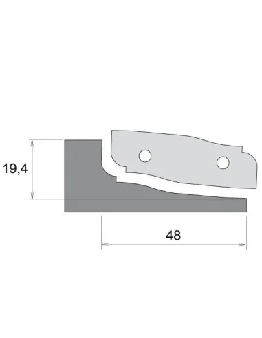 IGM Profile Knife for F631 - type B, bottom