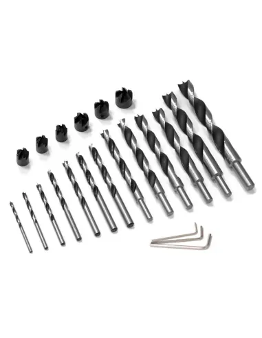 IGM Wood Twist Drill & Countersink Set 13 pcs - D4-5-6-7-8-9-10-12-14-15-16-18-20