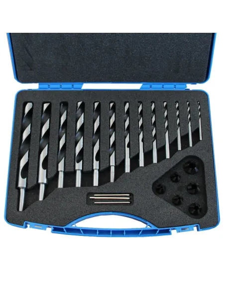 IGM Wood Twist Drill & Countersink Set 13 pcs - D4-5-6-7-8-9-10-12-14-15-16-18-20