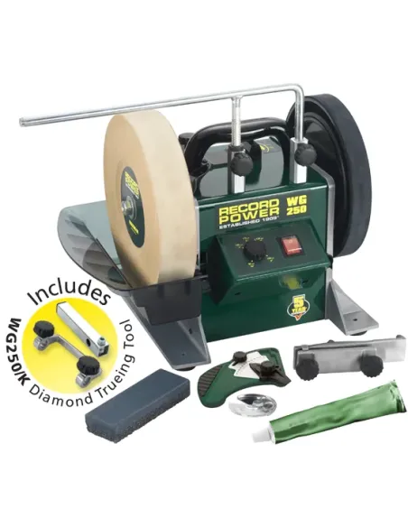 Wet stone sharpening system Record power WG250 🪚 Premium Woodworking Equipment | JetTools.bg