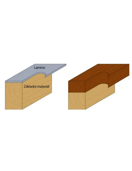 CMT C706 Flush Trim Bit, Slanting Teeth