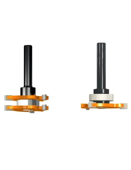 CMT 724 Arbor for Slot Cutters, nut fitted with a bearing