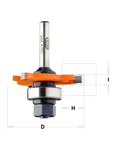 Slot Cutter with Arbor and Bearing