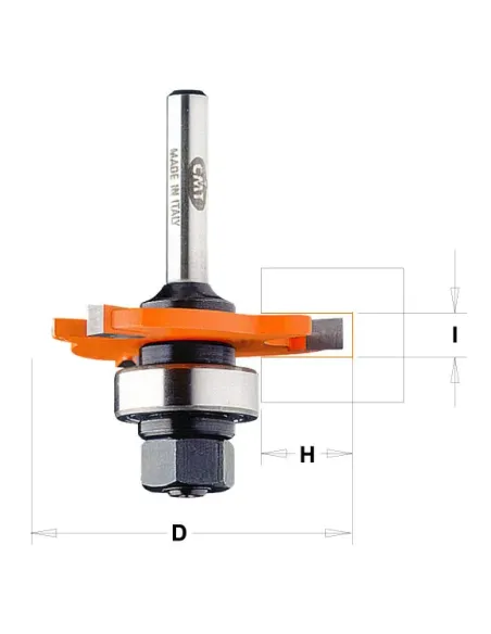 Slot Cutter with Arbor and Bearing