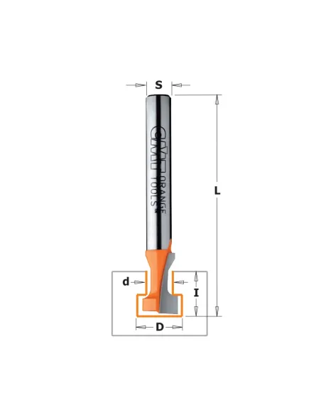 CMT C950 Keyhole Bit HW - D10,5x12,5 d6,6 L48 S8 Z1, M6