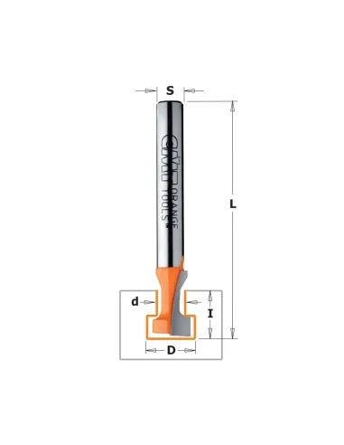 CMT C950 Keyhole Bit HW - D10,5x12,5 d6,6 L48 S8 Z1, M6