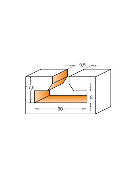 CMT C950.6 T-Slot Bit HW - D28x13,5 d11 S12