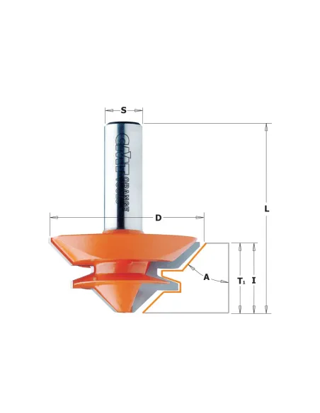 Lock Mitre Bit 22,50-45°