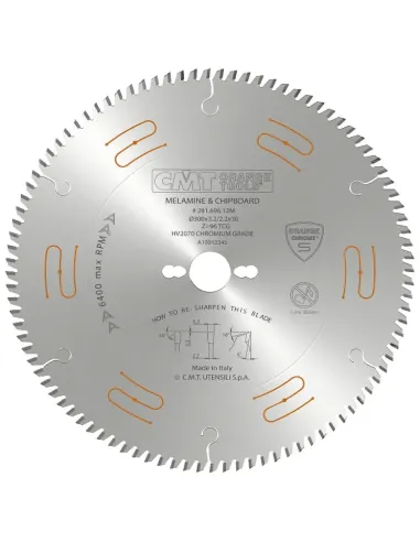 CMT CHROME Saw Blade for Laminated, Chipboard and MDF