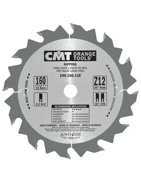 CMT Rip Saw Blade for Portable Machines