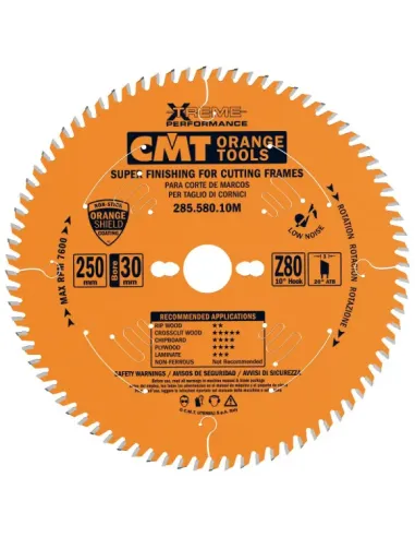 CMT XTreme Super Finishing Saw Blade for cutting Frames