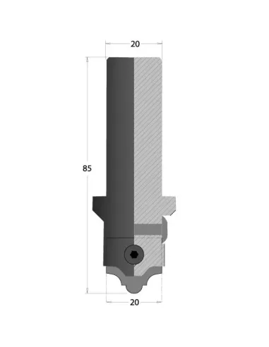 Bit for CNC Engraving C616, body only