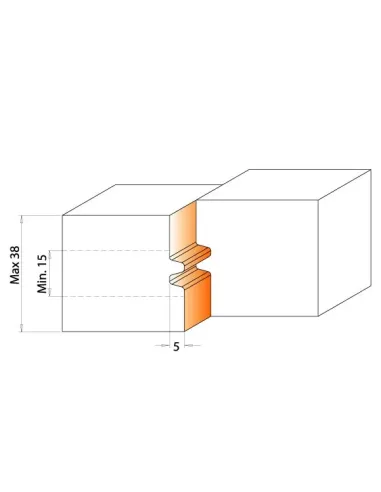 CMT Knife for C694009 - Pair of Knives 40x18x2 mm