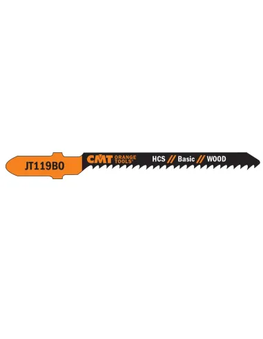 CMT Jig Saw Blade HSS Basic Wood 119 B0 - L76 I50 TS2 (set 5pcs)