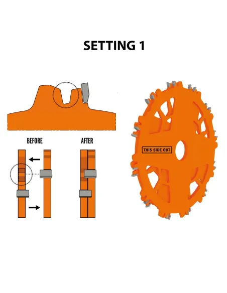 Комплект за изрязване на канали и нутове CMT DADO PRO-D203x6,2-20 d15,87 Z12 HW