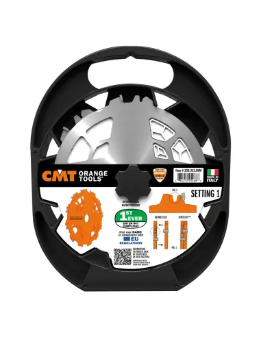 CMT Grooving Saw Blade Set DADO PRO - D203x6,2-20 d15,87 Z12 HW