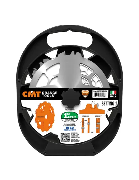 Комплект за изрязване на канали и нутове CMT DADO PRO-D203x6,2-20 d30 Z12 HW