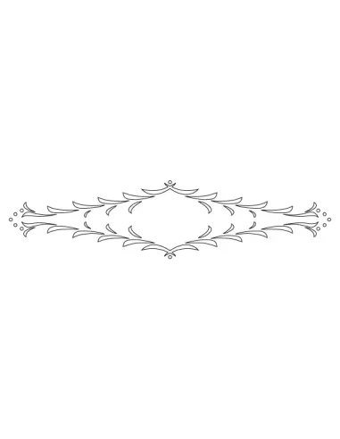 CMT Router Carver System Template for Florentine Rail, 550x130 mm