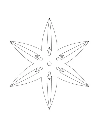 CMT Router Carver System Template, Rosette, 88x70 mm