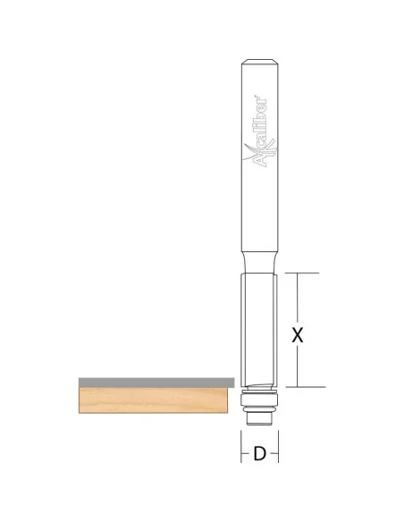 Axcaliber Flush Trim Cutters Bottom Bearing 🪚 Премиум оборудване за дървообработка | JetTools.bg