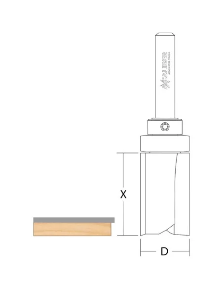 Фрезер с лагер Axcaliber Flush Trim 🪚 Премиум оборудване за дървообработка | JetTools.bg