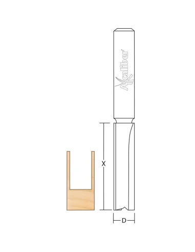 Axcaliber Kitchen Worktop Cutter (Long Shank) 🪚 Premium Woodworking Equipment | JetTools.bg