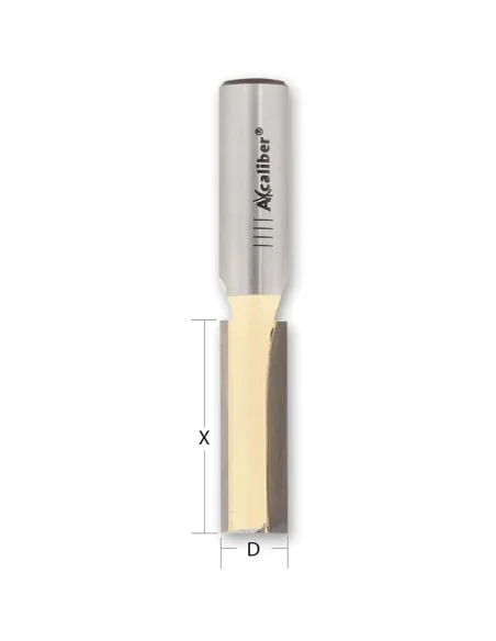 Axcaliber Twin Flute Small Diameter Straight Cutters - 1/2"(12.7mm) 🪚 Premium Woodworking Equipment | JetTools.bg