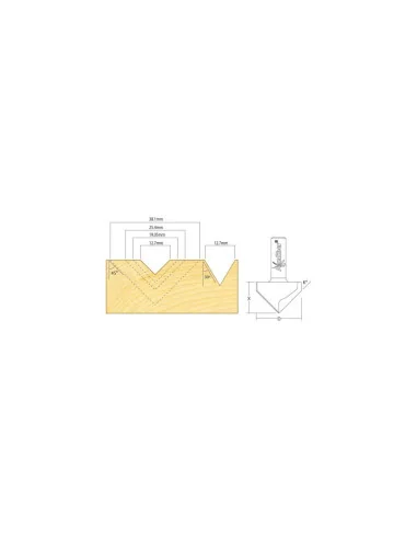 Axcaliber Vee Groove Cutters 🪚 Premium Woodworking Equipment | JetTools.bg