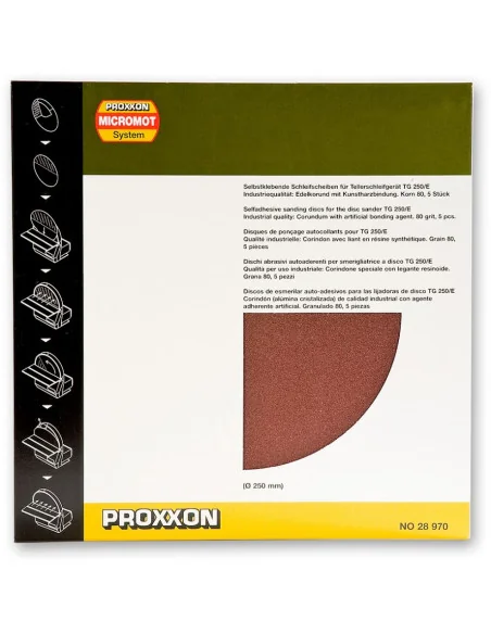 Proxxon 250mm Sanding Discs (Pkt 5) 🪚 Премиум оборудване за дървообработка | JetTools.bg