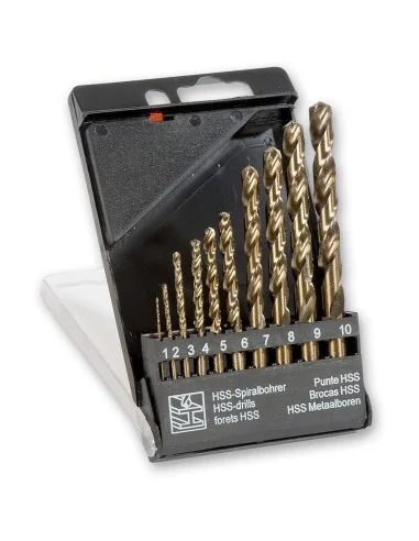 10 Piece Cobalt/HSS Drill Bit Set - 4247 - 