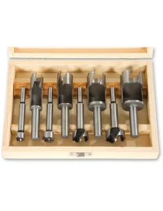 8 Piece Matching Plug and Bit Set (15-30mm) 🪚 Премиум оборудване за дървообработка | JetTools.bg