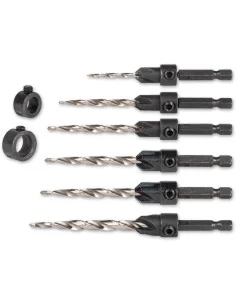 Axcaliber 6 Piece Tapered Drill & Countersink Bit Set 🪚 Премиум оборудване за дървообработка | JetTools.bg