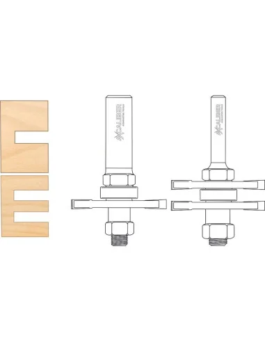 Axcaliber Biscuit Jointing Cutter Set 🪚 Премиум оборудване за дървообработка | JetTools.bg