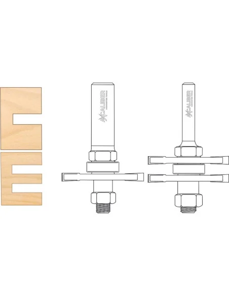 Axcaliber Biscuit Jointing Cutter Set 🪚 Премиум оборудване за дървообработка | JetTools.bg