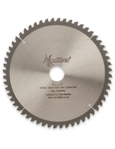 Axcaliber Contract TCT Saw Blade Neg Rake - 254mm x 3.0mm x 30mm 60T 🪚 Premium Woodworking Equipment | JetTools.bg