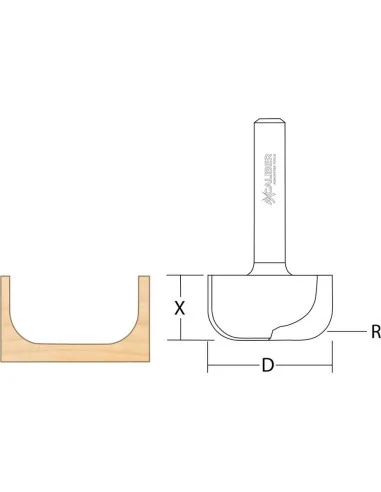 Axcaliber Dish Carving Cutter 🪚 Premium Woodworking Equipment | JetTools.bg