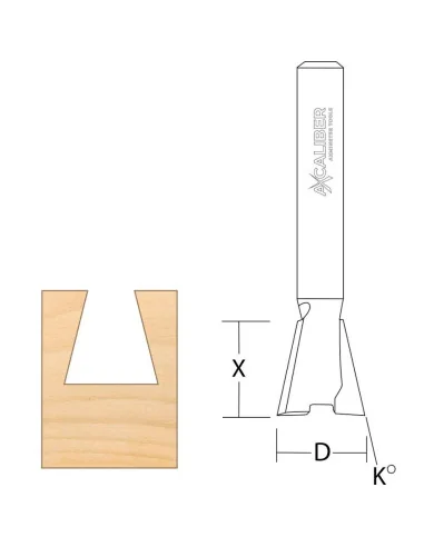 Axcaliber Dovetail Router Cutter ➤ • Топ цена • jettools.bg