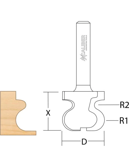 Axcaliber Drawer Pull Cutter 1 🪚 Премиум оборудване за дървообработка | JetTools.bg