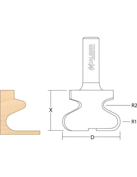 Axcaliber Drawer Pull Cutter 3 🪚 Премиум оборудване за дървообработка | JetTools.bg