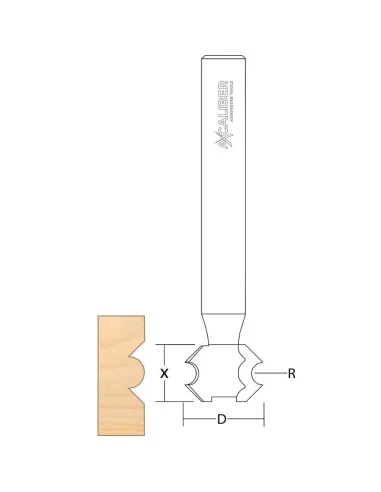 Axcaliber Extended Shank Beading Cutter - 6904 - 