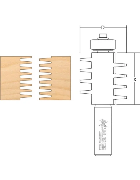 Axcaliber Finger Joint Cutter 🪚 Премиум оборудване за дървообработка | JetTools.bg