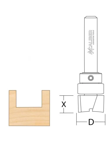 Axcaliber Milling Cutter with Top Bearing - 6906 - 