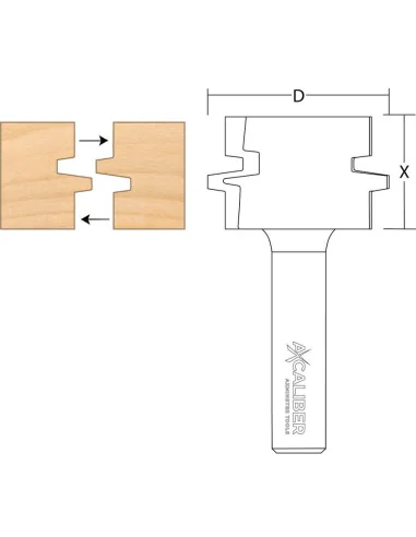 Axcaliber Reverse T&G Cutter ➤ • Топ цена • jettools.bg