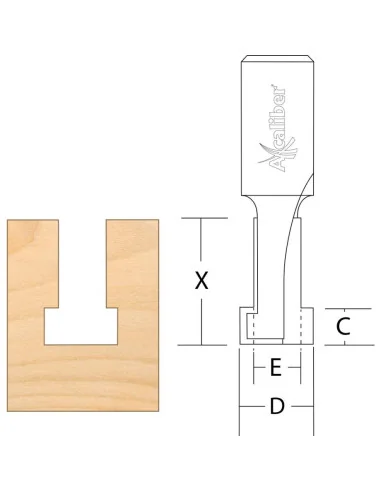 Axcaliber Tee Slot Cutter for Track Clamps ➤ • Топ цена • jettools.bg