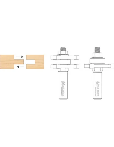 Axcaliber Tongue & Groove Set 🪚 Premium Woodworking Equipment | JetTools.bg