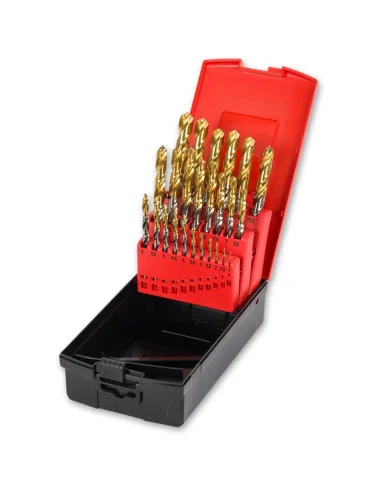 Ig2 25 Piece 1.0-13 x 0.5mm TiN Coated HSS Drill Bit Set ➤ • Топ це...