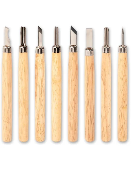 Axminster Workshop 8 Piece Detail Carving Tool Set 🪚 Premium Woodworking Equipment | JetTools.bg