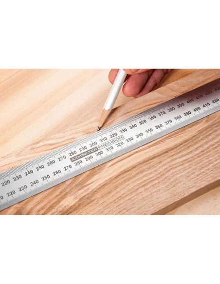 Axminster Professional Stainless Steel Metric Rule - 600mm 🪚 Premium Woodworking Equipment | JetTools.bg